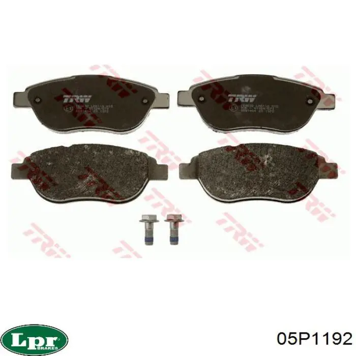 Передние тормозные колодки 05P1192 LPR