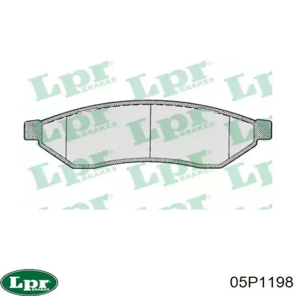 Задние дисковые колодки LPR 05P1198