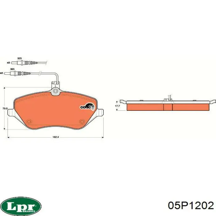 05P1202 LPR Колодки передние