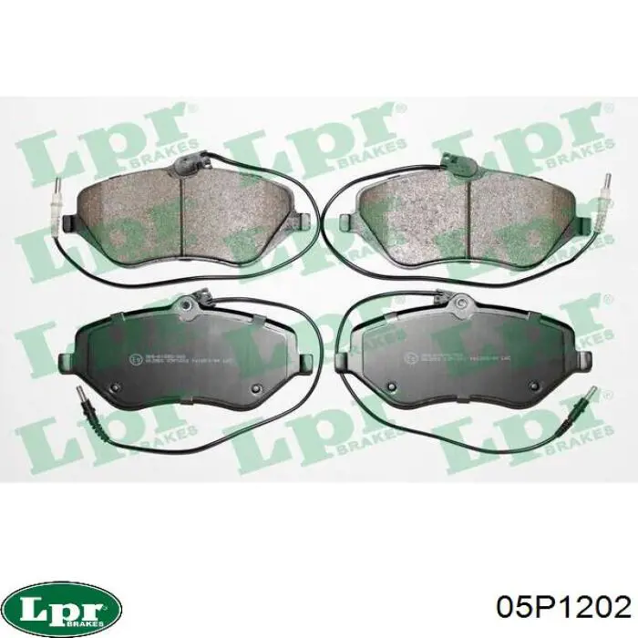 Передние тормозные колодки 05P1202 LPR