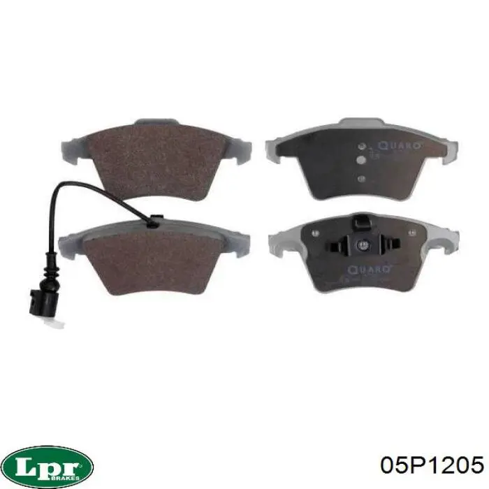 Передние тормозные колодки 05P1205 LPR