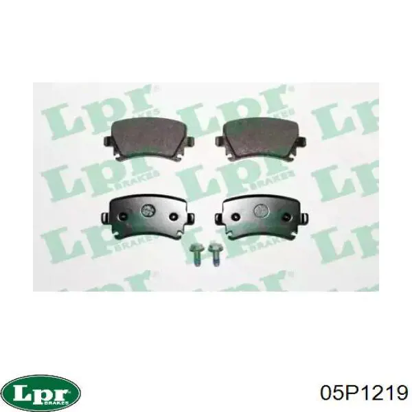 Купить 05P1219 LPR Колодки тормозные задние, дисковые