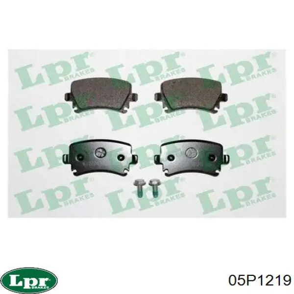 Купить 05P1219 LPR Колодки тормозные задние, дисковые