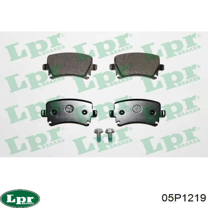 05P1219 LPR Колодки тормозные дисковые комплект