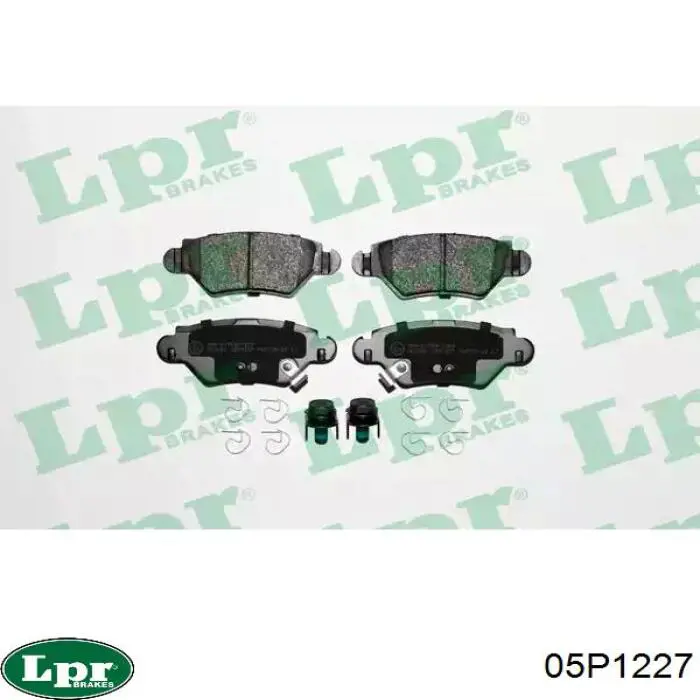 Купить 05P1227 LPR Колодки тормозные задние, дисковые