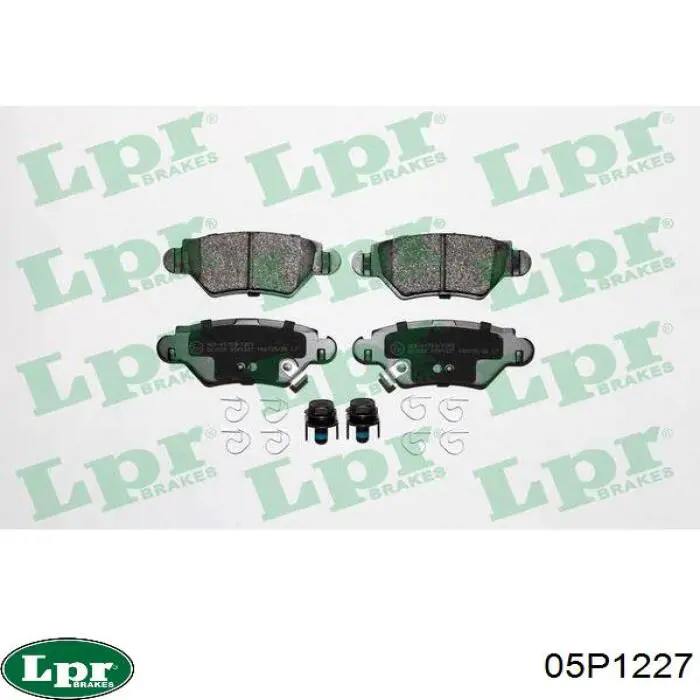 Задние тормозные колодки 05P1227 LPR