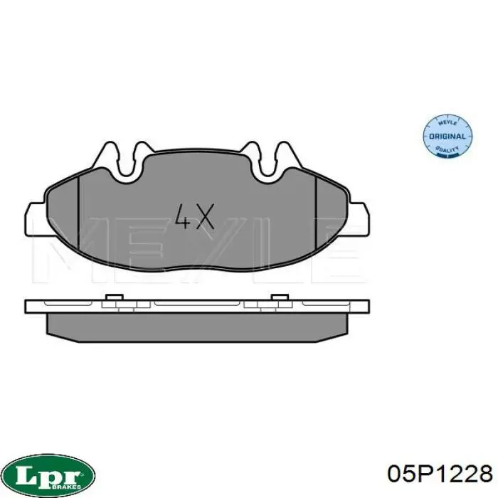 Передние тормозные колодки 05P1228 LPR
