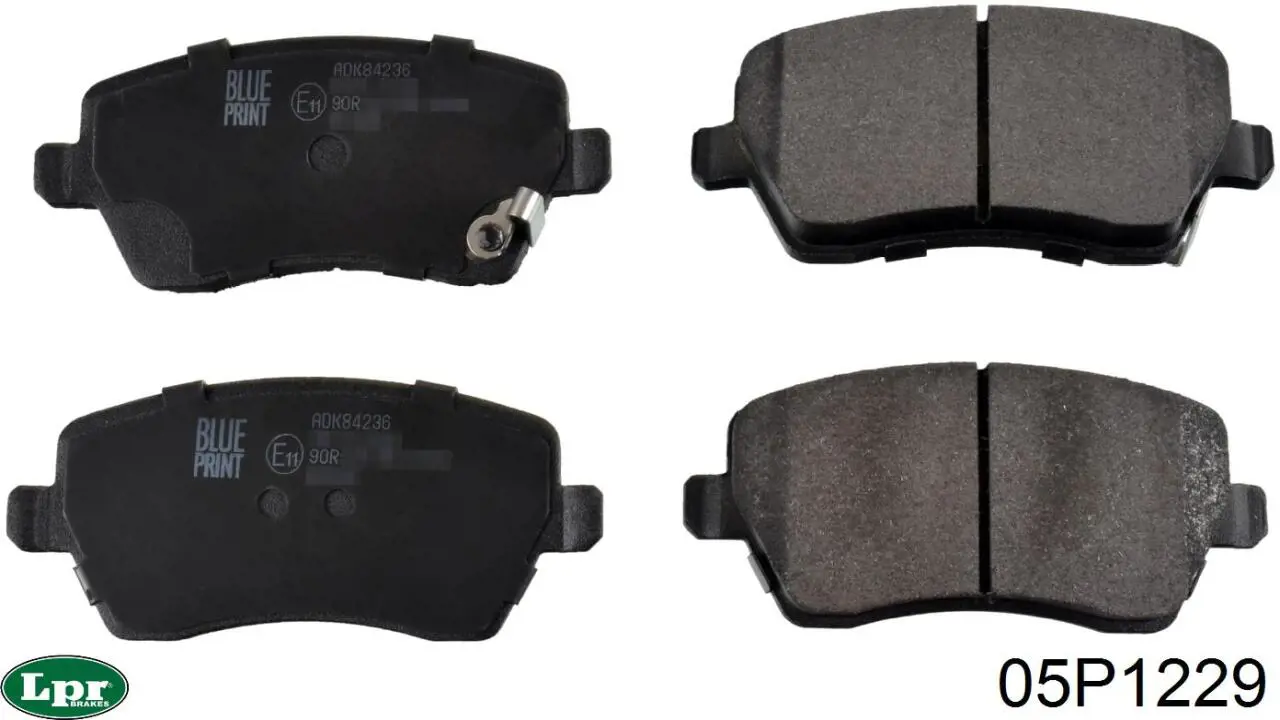 Передние тормозные колодки 05P1229 LPR