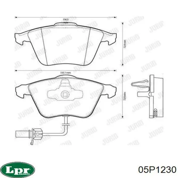 Тормозные колодки LPR 05P1230