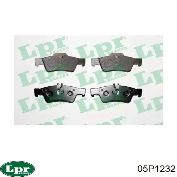 Задние дисковые колодки LPR 05P1232