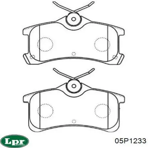 Задние дисковые колодки LPR 05P1233
