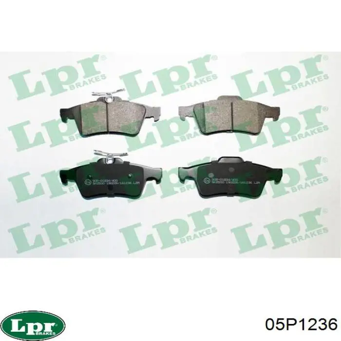 05P1236 LPR Колодки тормозные дисковые комплект