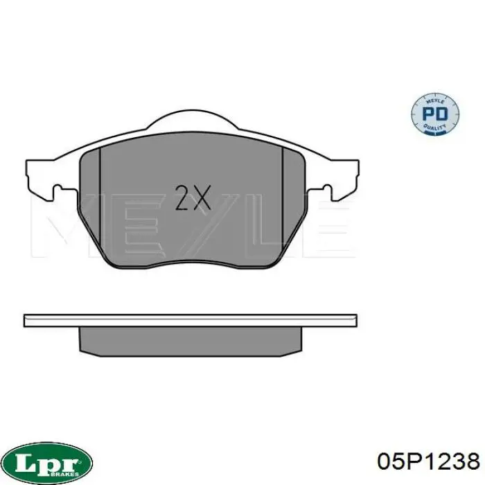 Тормозные колодки LPR 05P1238