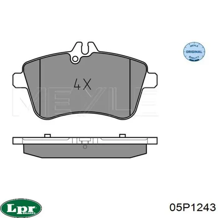Тормозные колодки LPR 05P1243