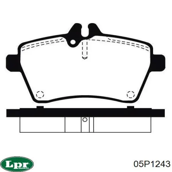 05P1243 LPR Колодки передние