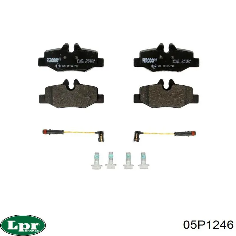 Задние дисковые колодки LPR 05P1246