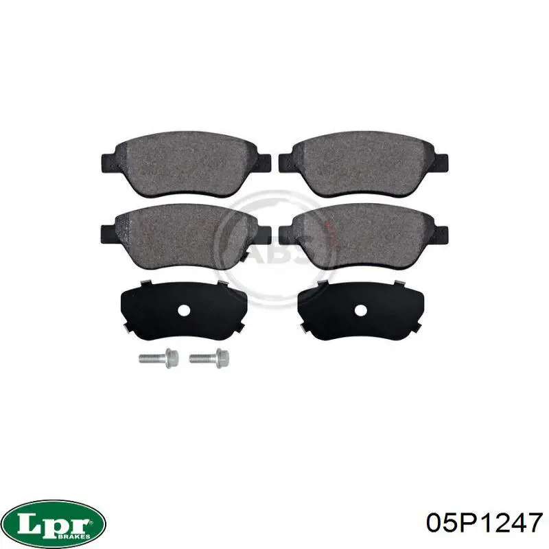 Передние тормозные колодки 05P1247 LPR