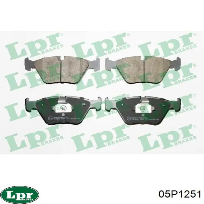 Передние тормозные колодки 05P1251 LPR