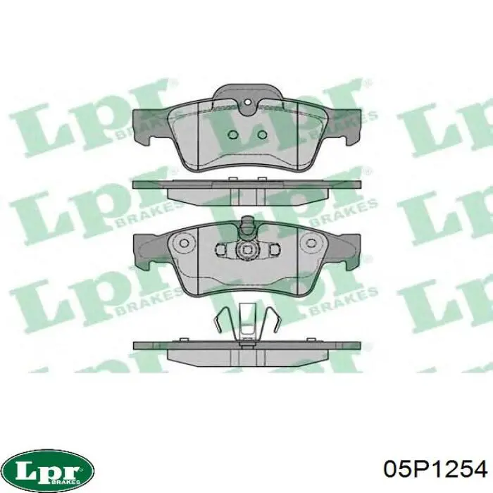 Задние тормозные колодки 05P1254 LPR