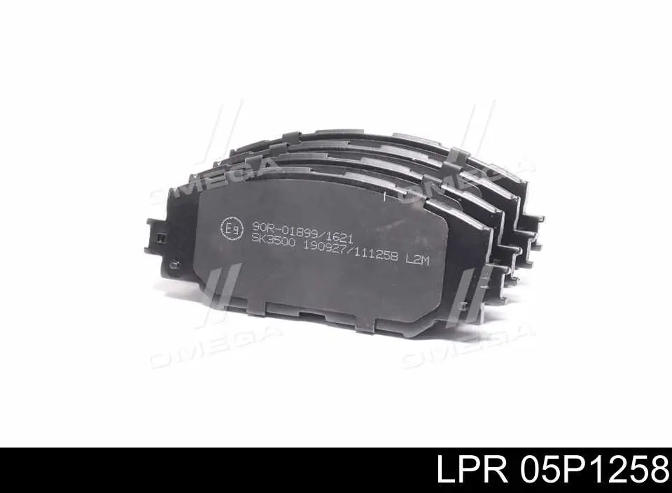 05P1258 LPR колодки тормозные передние дисковые