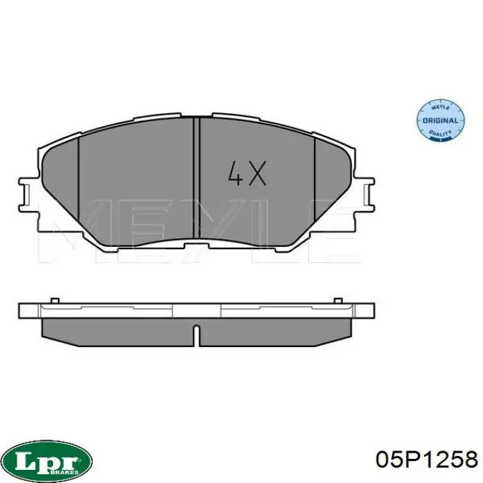 Тормозные колодки LPR 05P1258