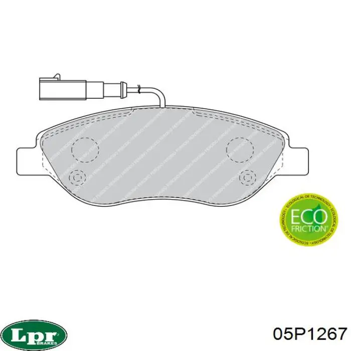Колодки LPR 05P1267 цена, от 19.94 USD