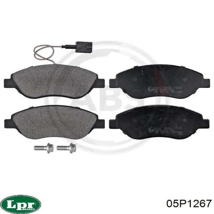 Передние тормозные колодки 05P1267 LPR