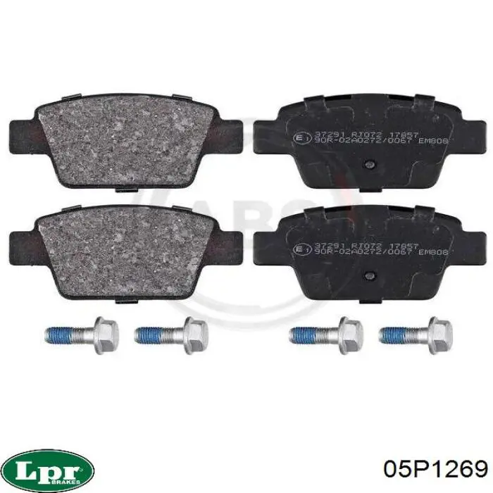 Купить 05P1269 LPR Колодки тормозные задние, дисковые