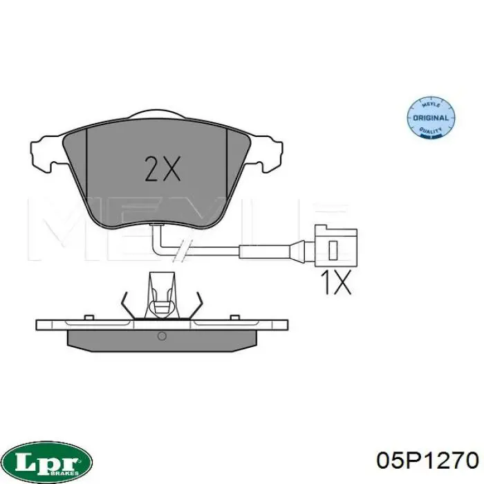 Тормозные колодки LPR 05P1270