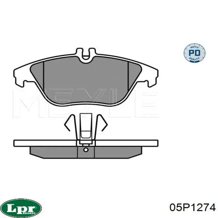 Задние дисковые колодки LPR 05P1274