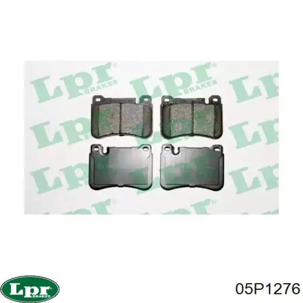 05P1276 LPR колодки тормозные передние дисковые
