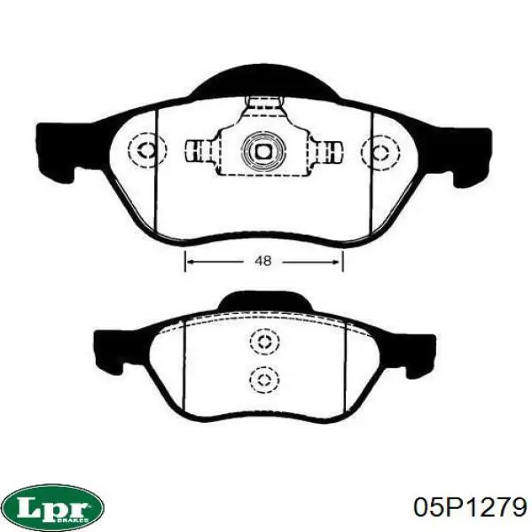 Колодки LPR 05P1279 цена, от 26.39 USD