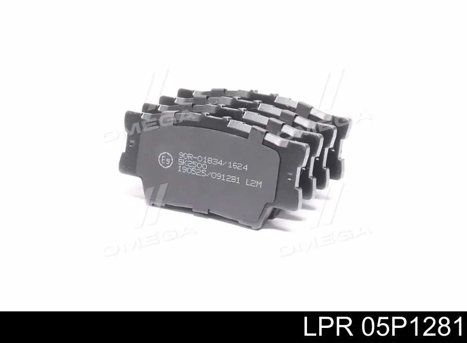 05P1281 LPR колодки тормозные задние дисковые