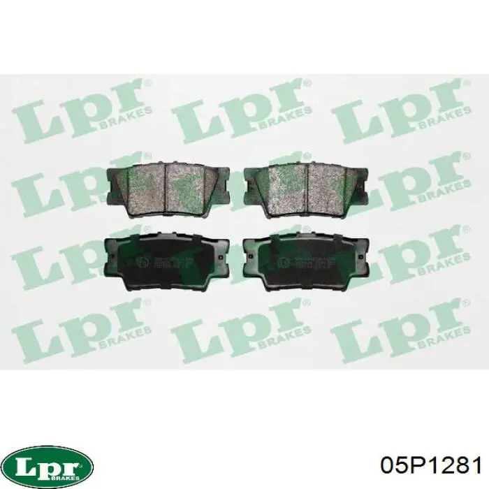 Задние тормозные колодки 05P1281 LPR