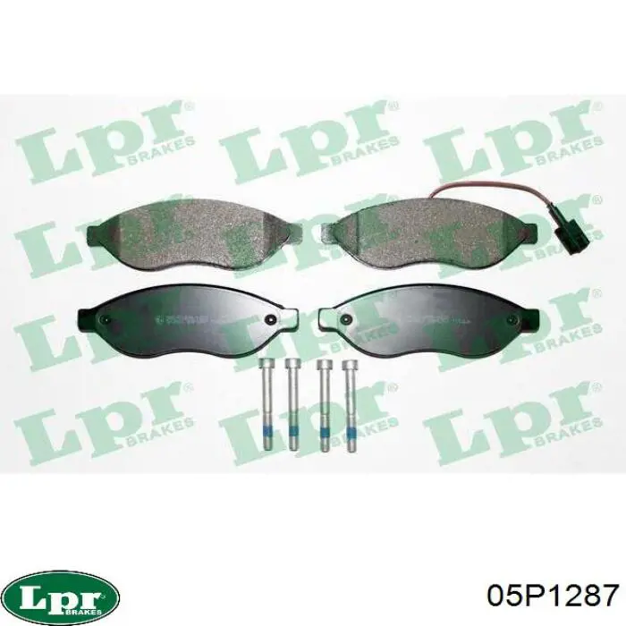 Передние тормозные колодки 05P1287 LPR