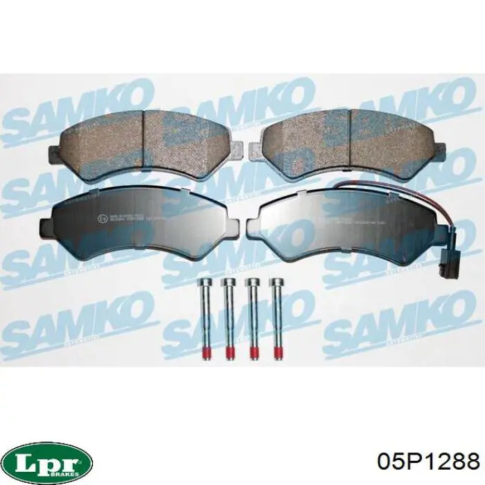 Передние тормозные колодки 05P1288 LPR