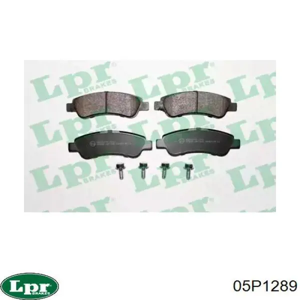 05P1289 LPR Колодки тормозные дисковые комплект
