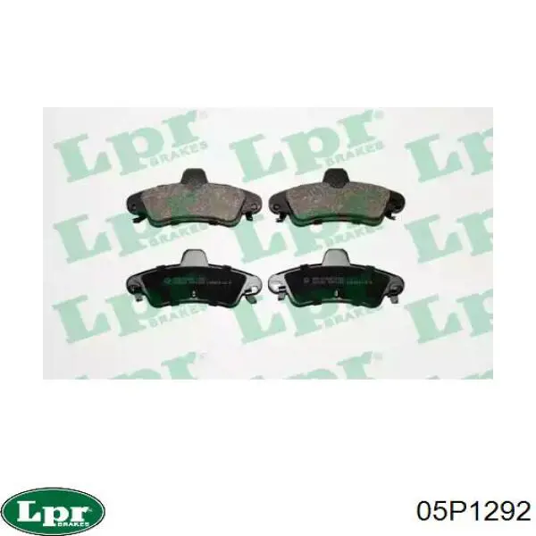 Задние тормозные колодки 05P1292 LPR