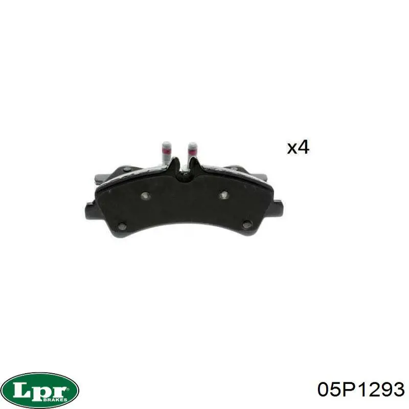 Задние тормозные колодки 05P1293 LPR