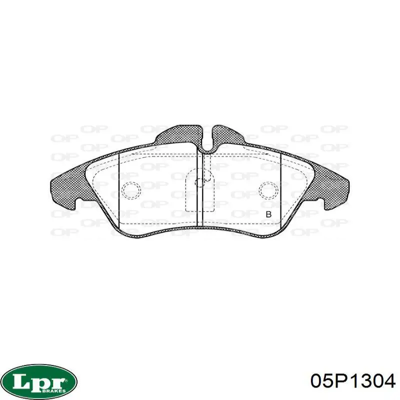 Купить 05P1304 LPR Колодки тормозные