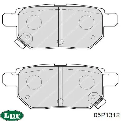 Колодки дисковые  LPR 05P1312 цена, от 18.69 USD