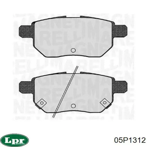 Задние дисковые колодки LPR 05P1312