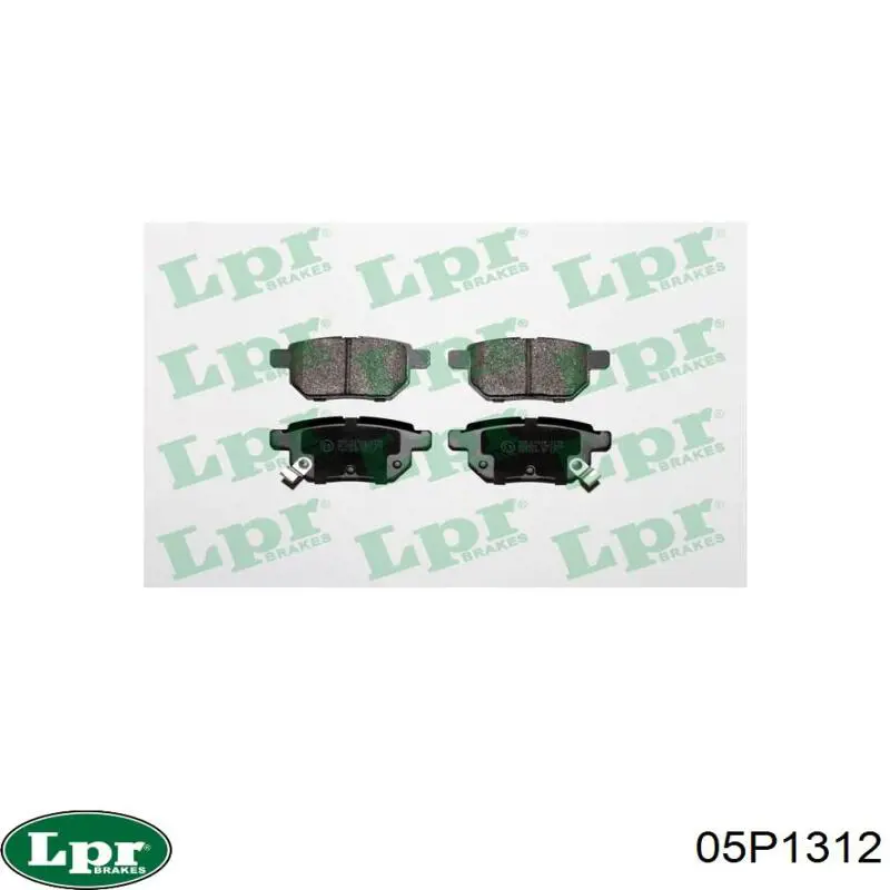 Задние тормозные колодки 05P1312 LPR