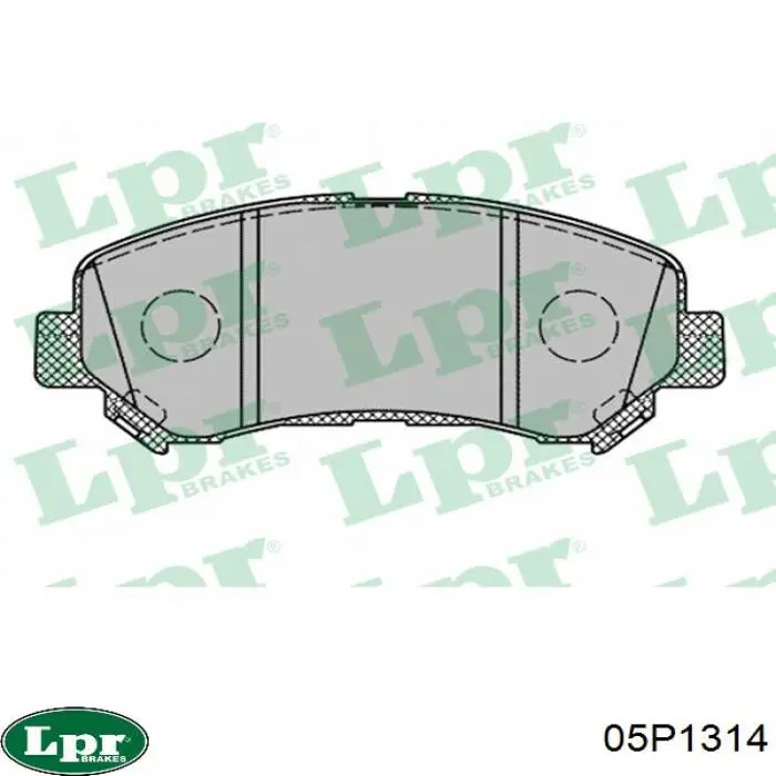 Передние тормозные колодки 05P1314 LPR