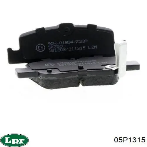 Купить 05P1315 LPR Колодки тормозные задние, дисковые