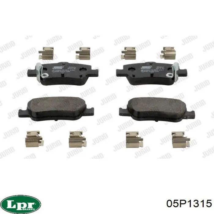 Задние тормозные колодки 05P1315 LPR