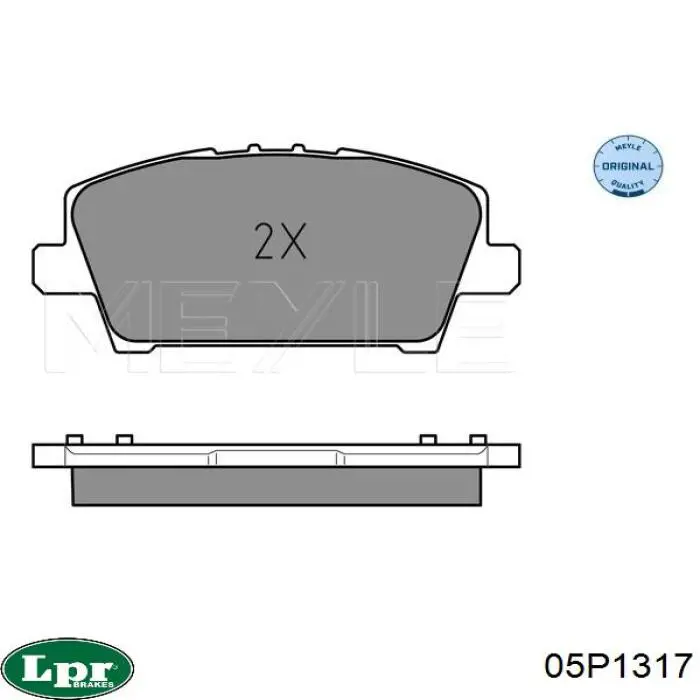 Тормозные колодки LPR 05P1317