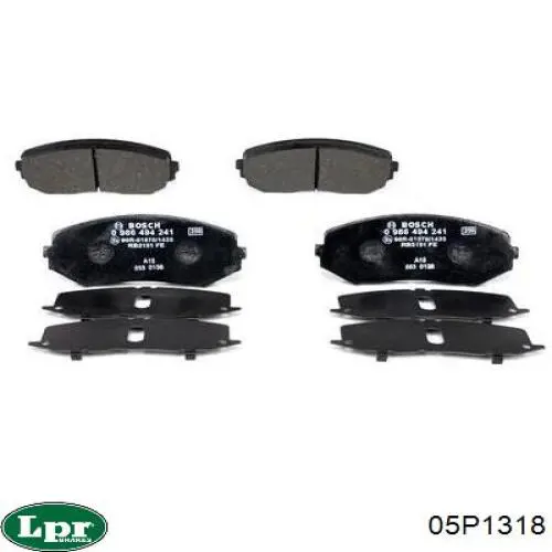 Передние тормозные колодки 05P1318 LPR