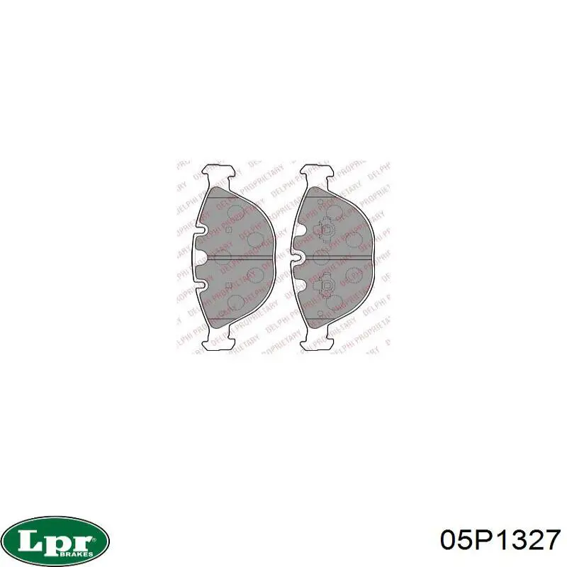 Купить 05P1327 LPR Колодки тормозные