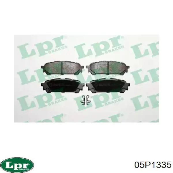 Купить 05P1335 LPR Колодки тормозные задние, дисковые